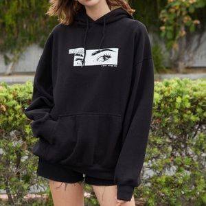 COPY - BRANDY MELVILLE MEET ME IN NY BLACK HOODIE NWOT